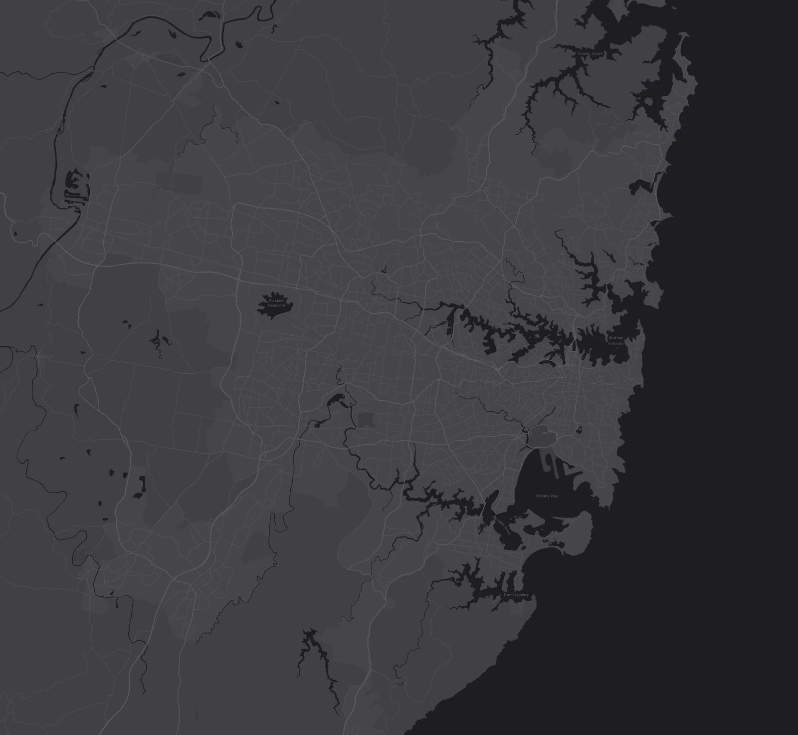Sydney service coverage map